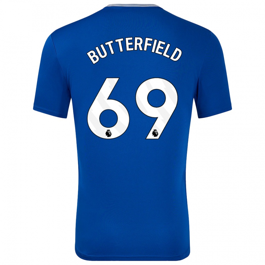 Niño Camiseta Luke Butterfield #69 Azul Con 1ª Equipación 2024/25 La Camisa