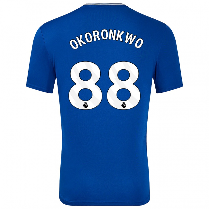 Niño Camiseta Francis Okoronkwo #88 Azul Con 1ª Equipación 2024/25 La Camisa