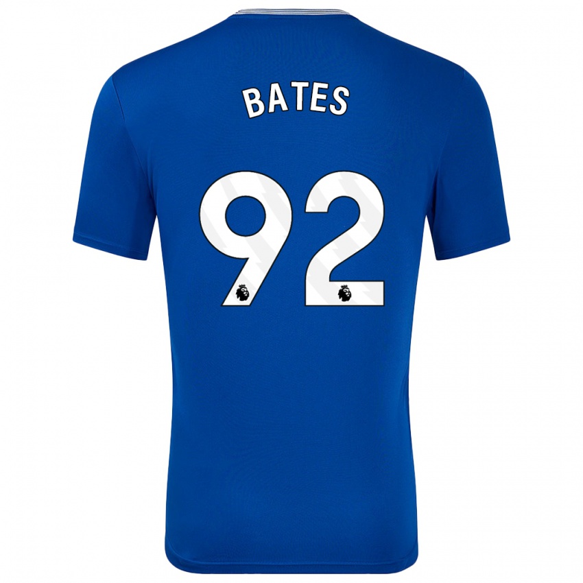 Niño Camiseta Callum Bates #92 Azul Con 1ª Equipación 2024/25 La Camisa