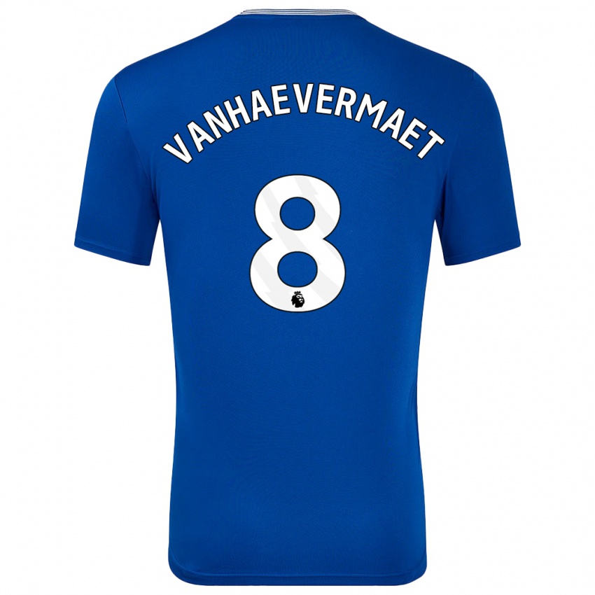 Niño Camiseta Justine Vanhaevermaet #8 Azul Con 1ª Equipación 2024/25 La Camisa