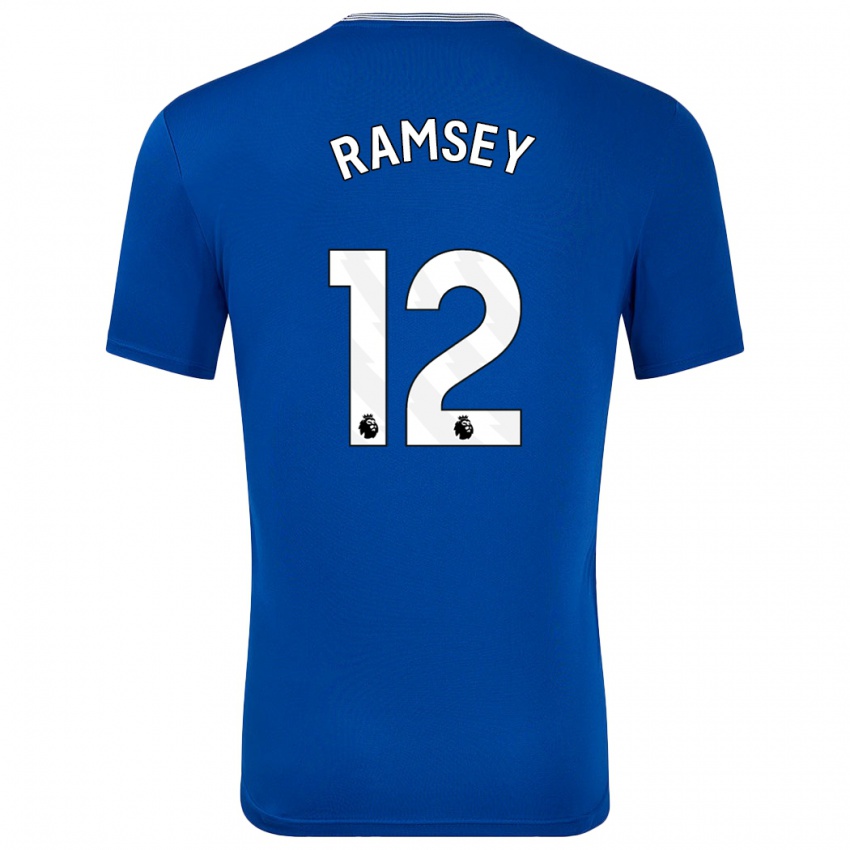 Niño Camiseta Emily Ramsey #12 Azul Con 1ª Equipación 2024/25 La Camisa