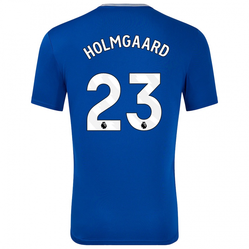 Niño Camiseta Sara Holmgaard #23 Azul Con 1ª Equipación 2024/25 La Camisa