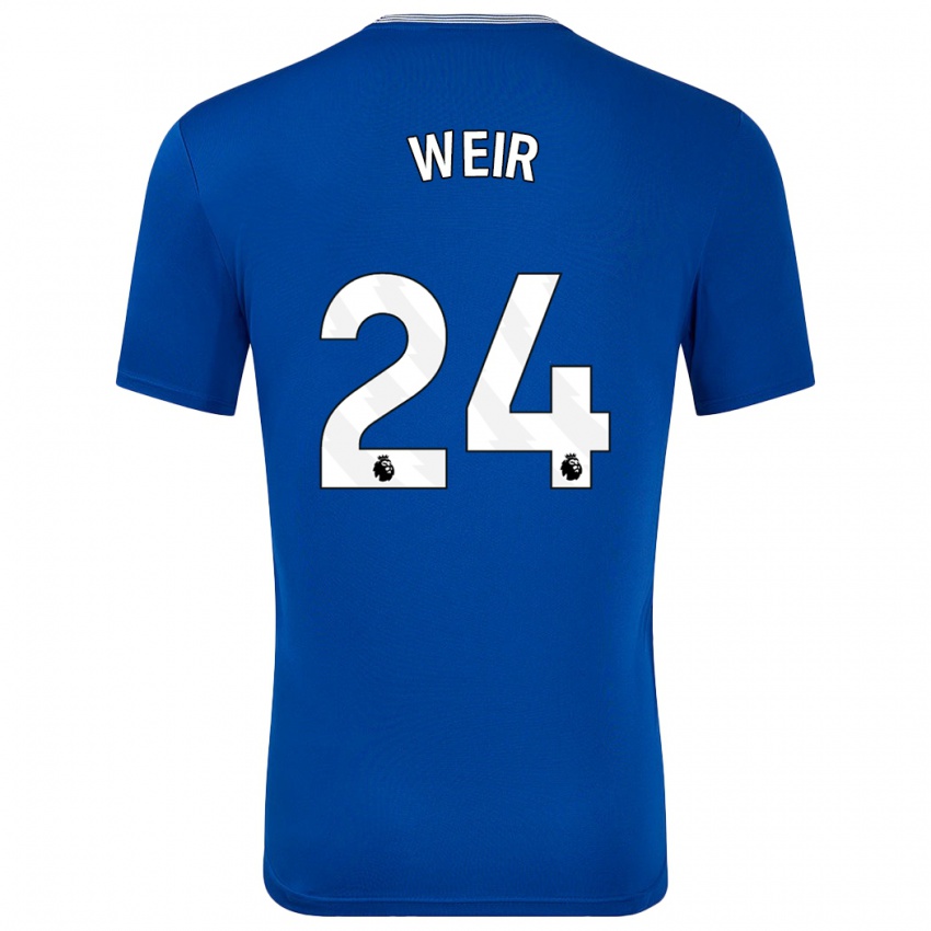 Niño Camiseta Kenzie Weir #24 Azul Con 1ª Equipación 2024/25 La Camisa