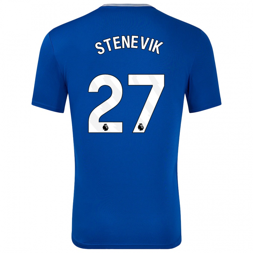 Niño Camiseta Elise Stenevik #27 Azul Con 1ª Equipación 2024/25 La Camisa