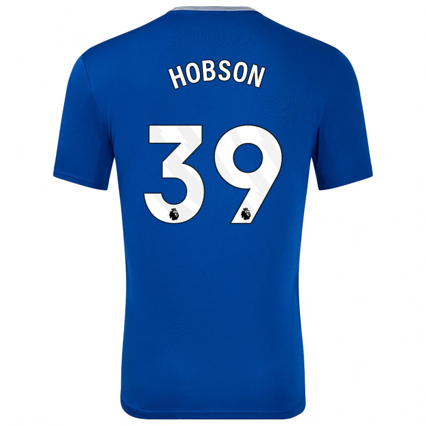 Niño Camiseta Issy Hobson #39 Azul Con 1ª Equipación 2024/25 La Camisa