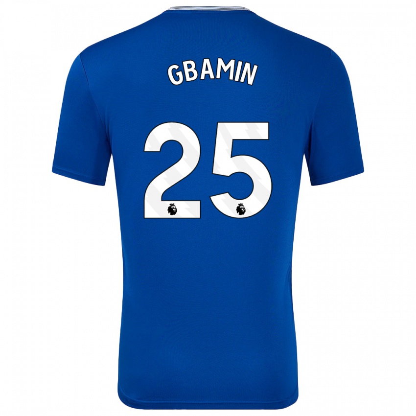 Niño Camiseta Jean-Philippe Gbamin #25 Azul Con 1ª Equipación 2024/25 La Camisa