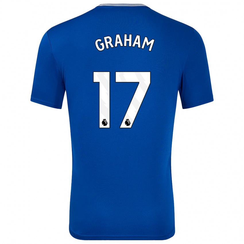 Niño Camiseta Lucy Graham #17 Azul Con 1ª Equipación 2024/25 La Camisa