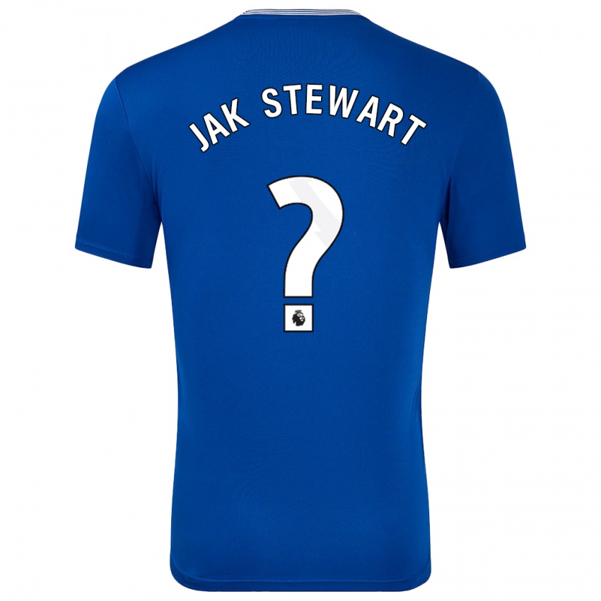 Niño Camiseta Jak Stewart #0 Azul Con 1ª Equipación 2024/25 La Camisa