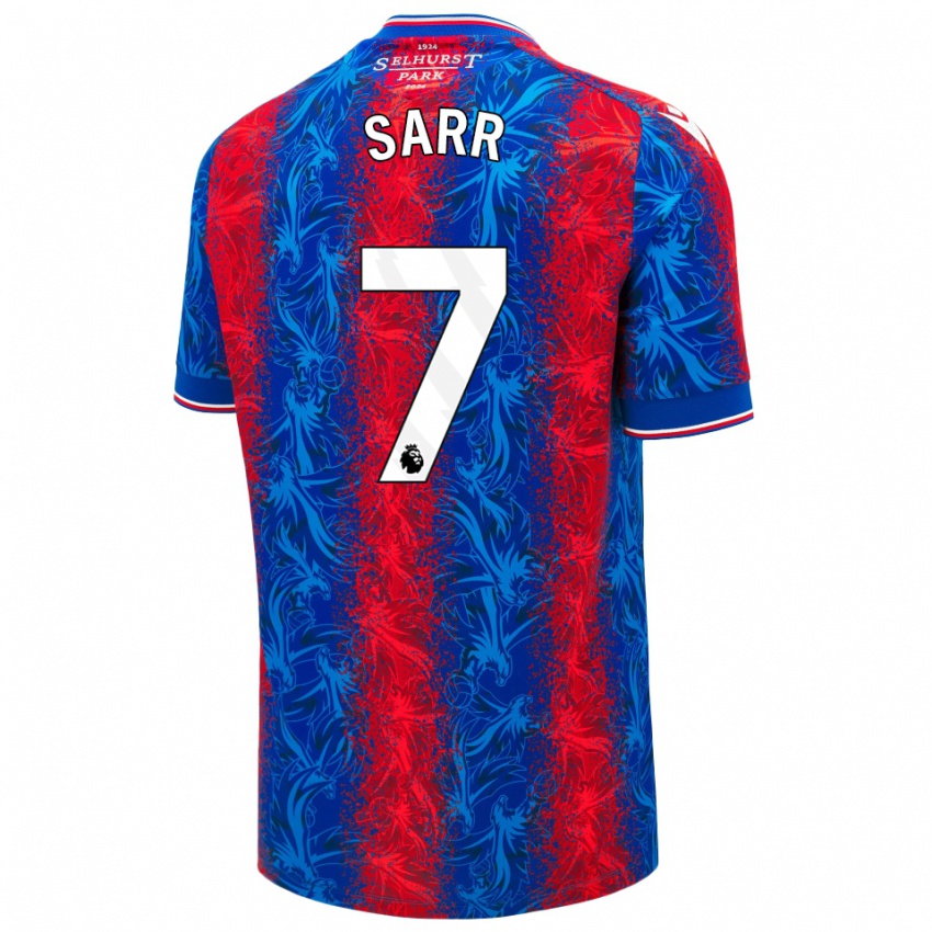 Niño Camiseta Ismaïla Sarr #7 Rayas Rojas Y Azules 1ª Equipación 2024/25 La Camisa