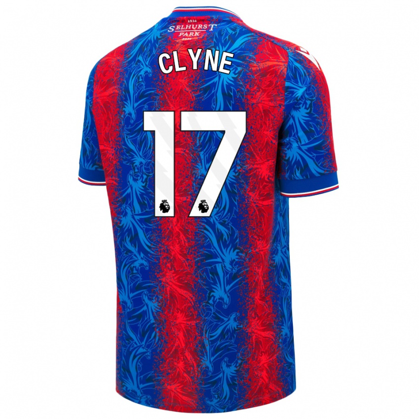 Niño Camiseta Nathaniel Clyne #17 Rayas Rojas Y Azules 1ª Equipación 2024/25 La Camisa