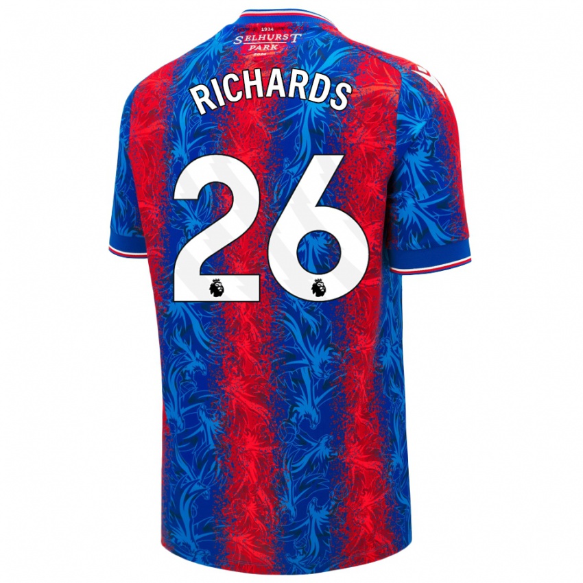 Niño Camiseta Chris Richards #26 Rayas Rojas Y Azules 1ª Equipación 2024/25 La Camisa