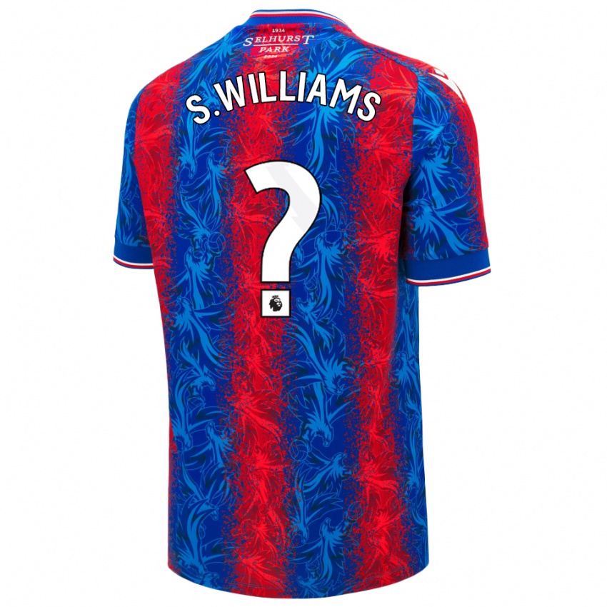 Niño Camiseta Seb Williams #0 Rayas Rojas Y Azules 1ª Equipación 2024/25 La Camisa