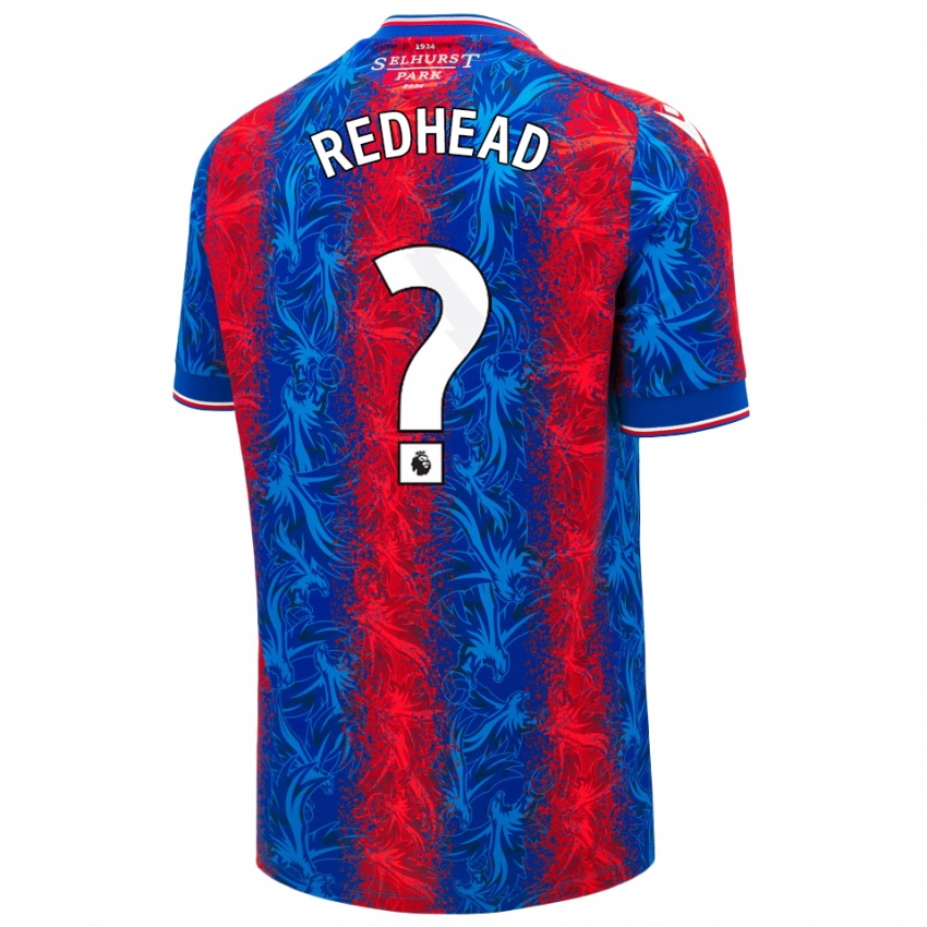 Niño Camiseta Caleb Redhead #0 Rayas Rojas Y Azules 1ª Equipación 2024/25 La Camisa