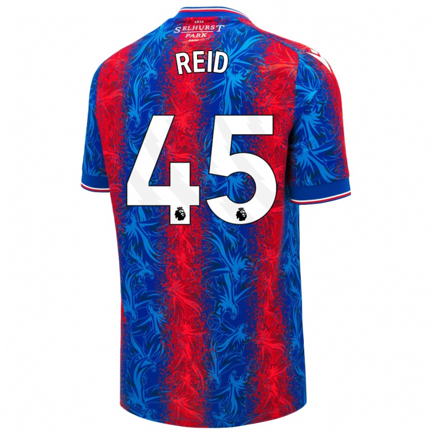 Niño Camiseta Dylan Reid #45 Rayas Rojas Y Azules 1ª Equipación 2024/25 La Camisa