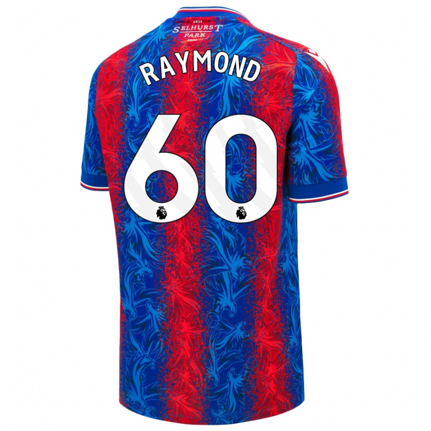 Niño Camiseta Jadan Raymond #60 Rayas Rojas Y Azules 1ª Equipación 2024/25 La Camisa