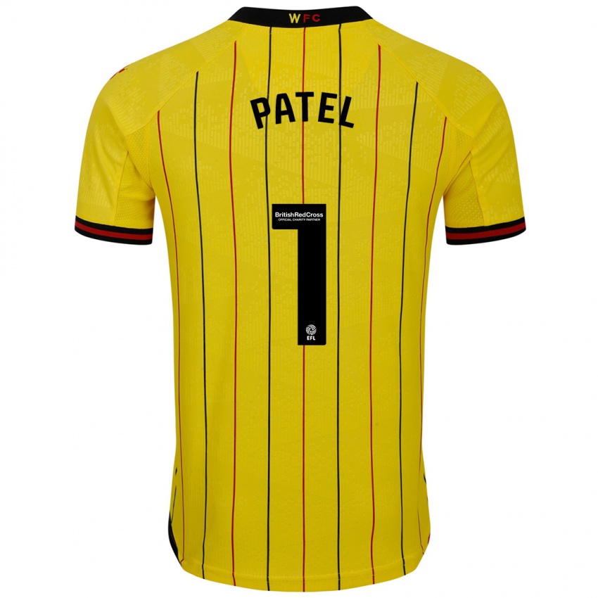 Niño Camiseta Safia Middleton-Patel #1 Amarillo Negro 1ª Equipación 2024/25 La Camisa