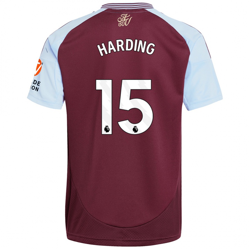 Niño Camiseta Natasha Harding #15 Borgoña Azul Cielo 1ª Equipación 2024/25 La Camisa