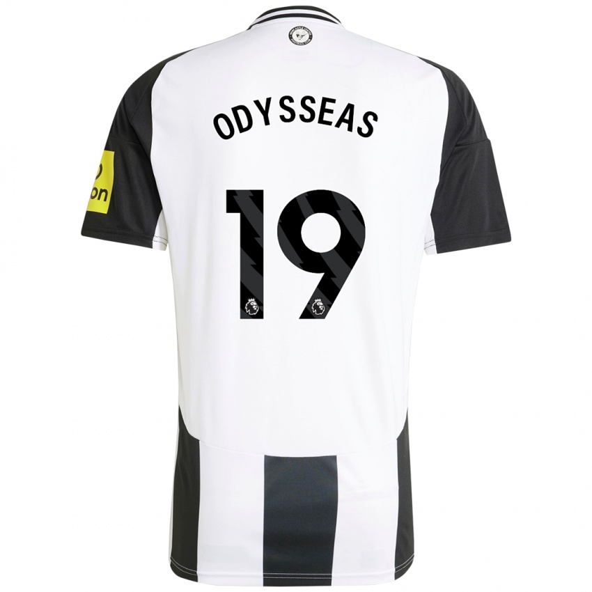 Niño Camiseta Odysseas Vlachodimos #19 Blanco Negro 1ª Equipación 2024/25 La Camisa