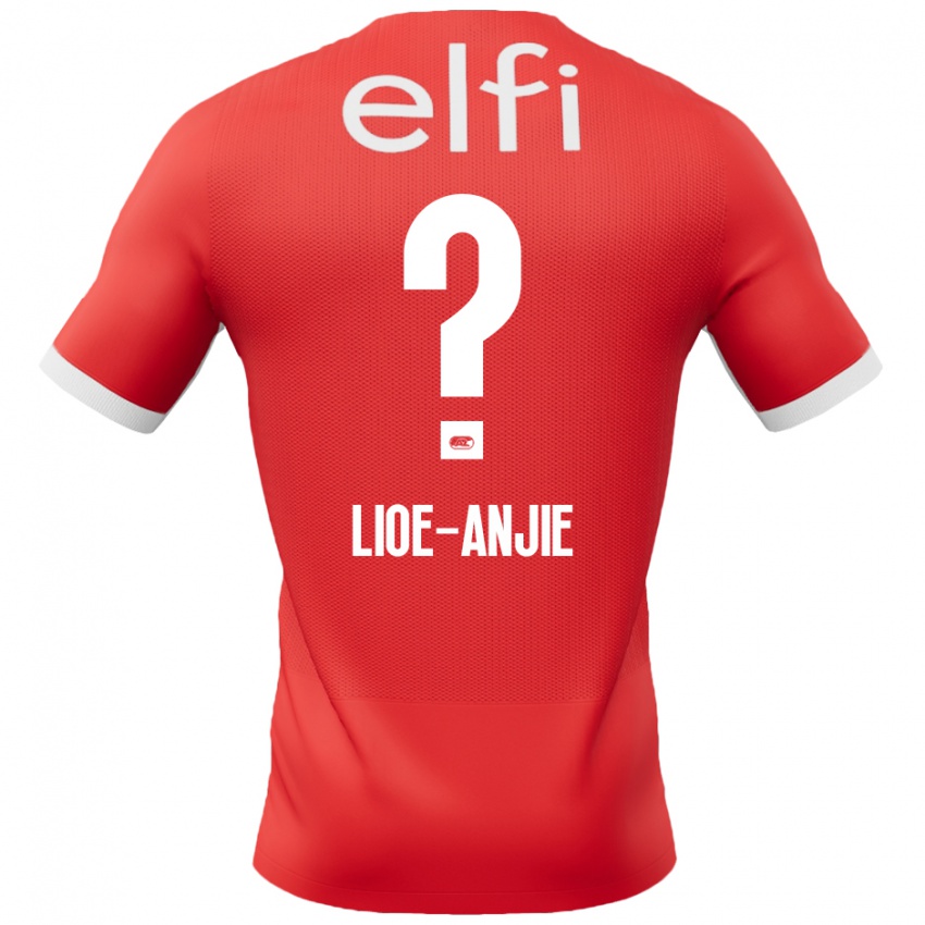 Niño Camiseta Jahlil Lioe-Anjie #0 Rojo Blanco 1ª Equipación 2024/25 La Camisa