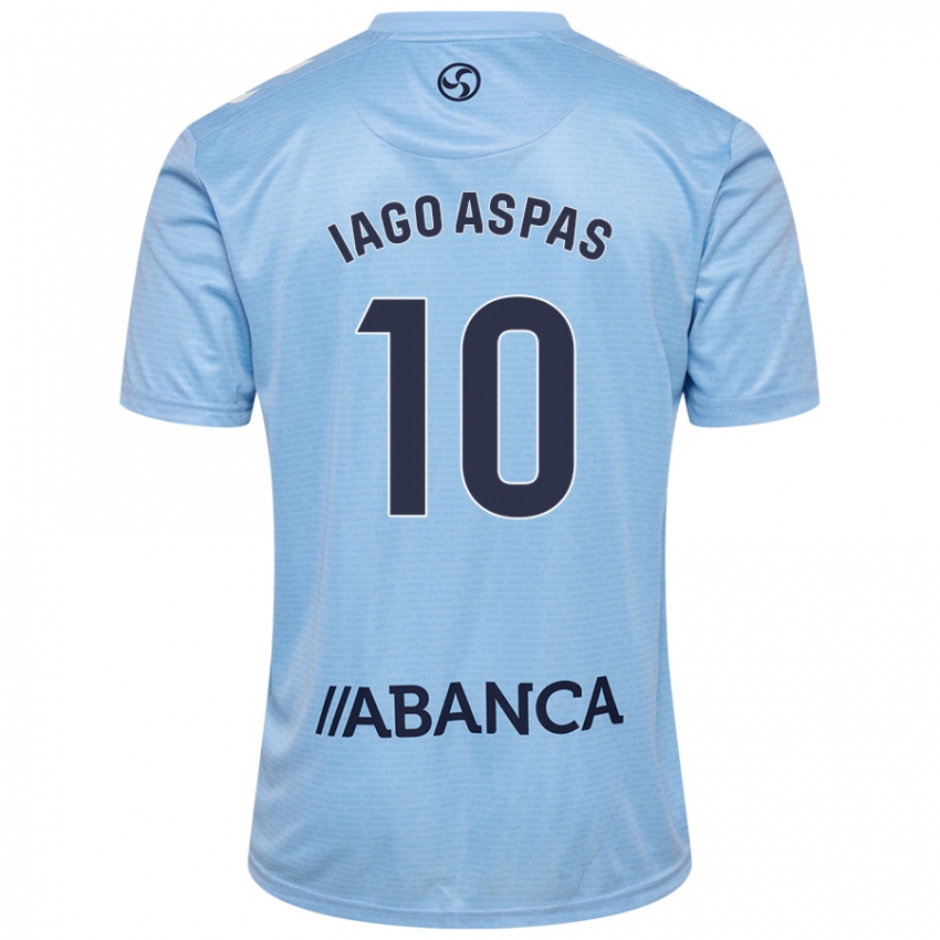 Niño Camiseta Iago Aspas #10 Azul Cielo 1ª Equipación 2024/25 La Camisa