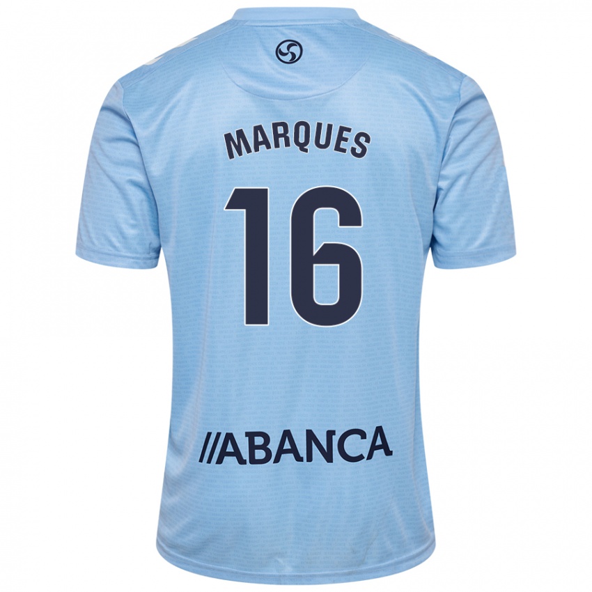 Niño Camiseta 
Jailson Marques Siqueira #16 Azul Cielo 1ª Equipación 2024/25 La Camisa