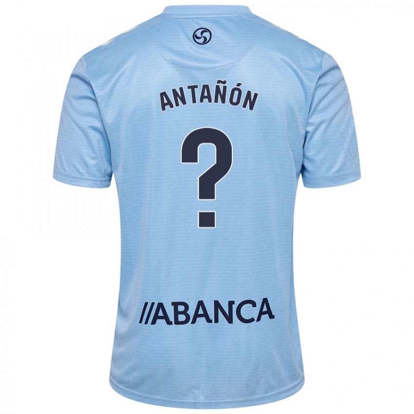 Niño Camiseta Andrés Antañón #0 Azul Cielo 1ª Equipación 2024/25 La Camisa