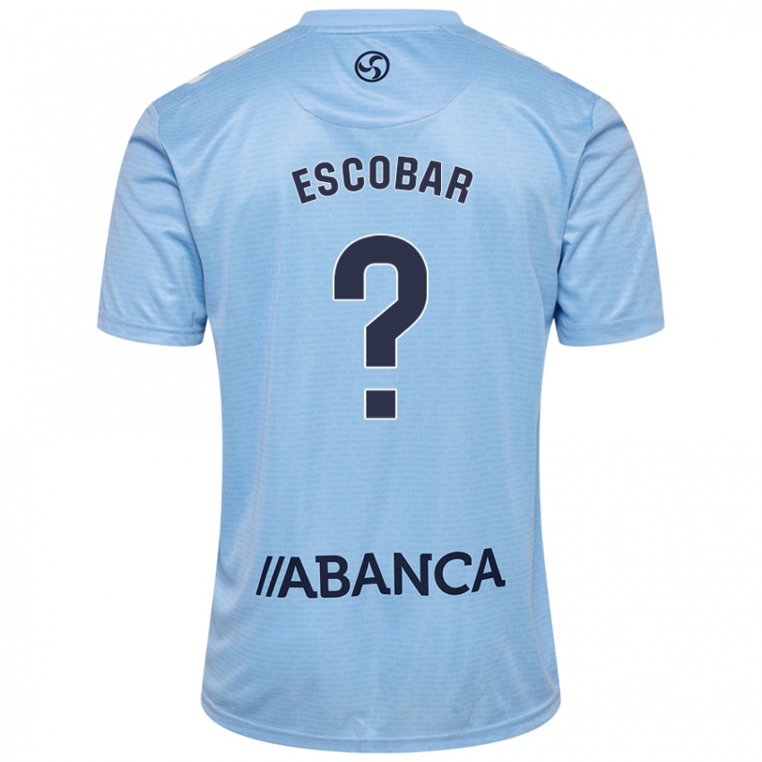 Niño Camiseta Jordi Escobar #0 Azul Cielo 1ª Equipación 2024/25 La Camisa