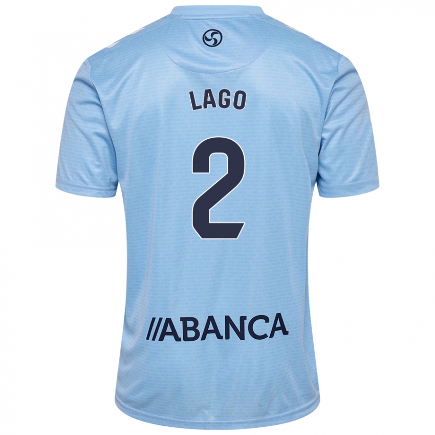 Niño Camiseta Yoel Lago #2 Azul Cielo 1ª Equipación 2024/25 La Camisa