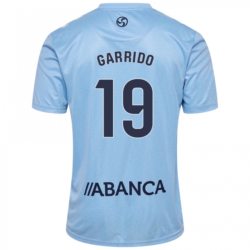 Niño Camiseta Manu Garrido #19 Azul Cielo 1ª Equipación 2024/25 La Camisa