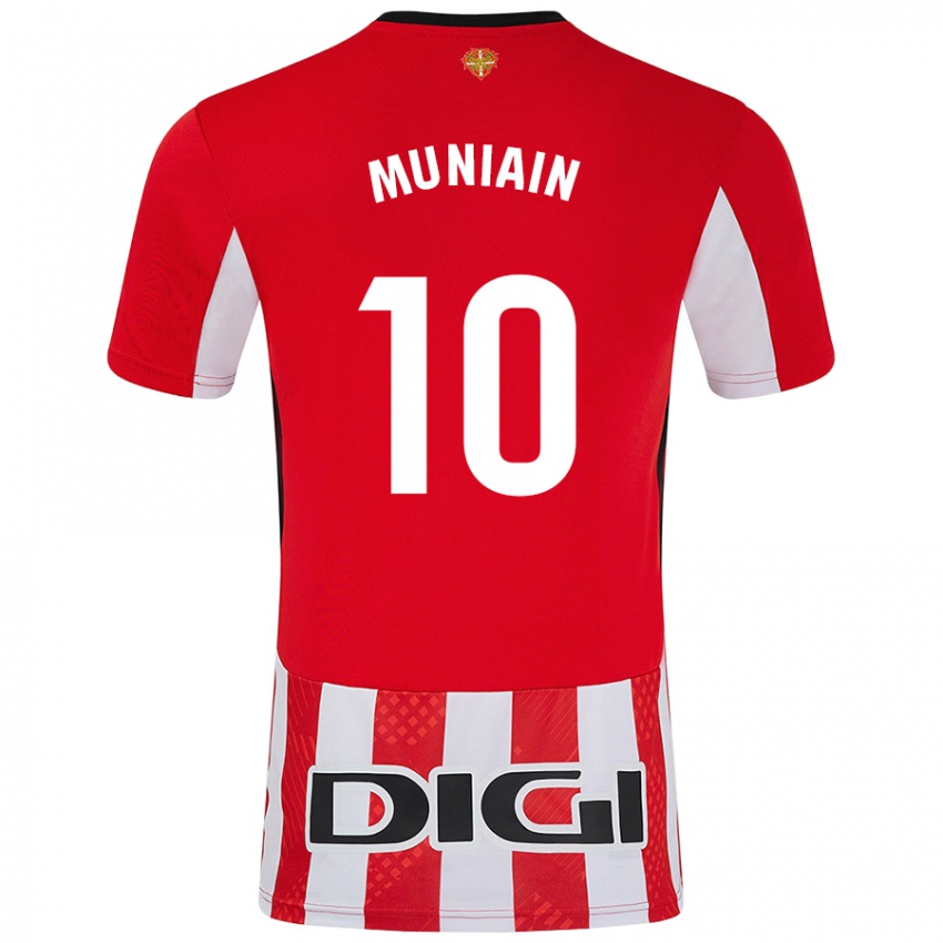 Niño Camiseta Iker Muniain #10 Rojo Blanco 1ª Equipación 2024/25 La Camisa