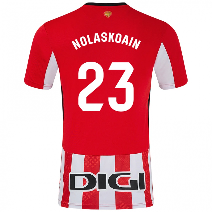 Niño Camiseta Peru Nolaskoain #23 Rojo Blanco 1ª Equipación 2024/25 La Camisa