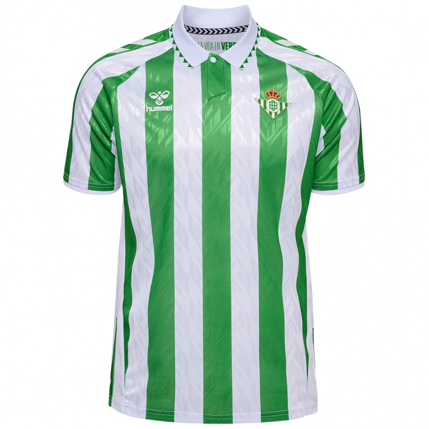 Niño Camiseta Ihren Namen #0 Verde Rayas Blancas 1ª Equipación 2024/25 La Camisa