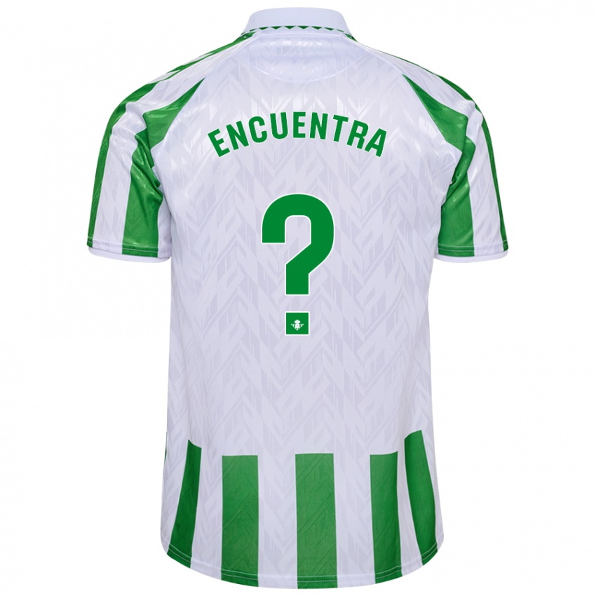 Niño Camiseta Jan Encuentra #0 Verde Rayas Blancas 1ª Equipación 2024/25 La Camisa