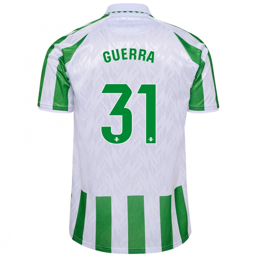 Niño Camiseta Ana Guerra Morcillo #31 Verde Rayas Blancas 1ª Equipación 2024/25 La Camisa