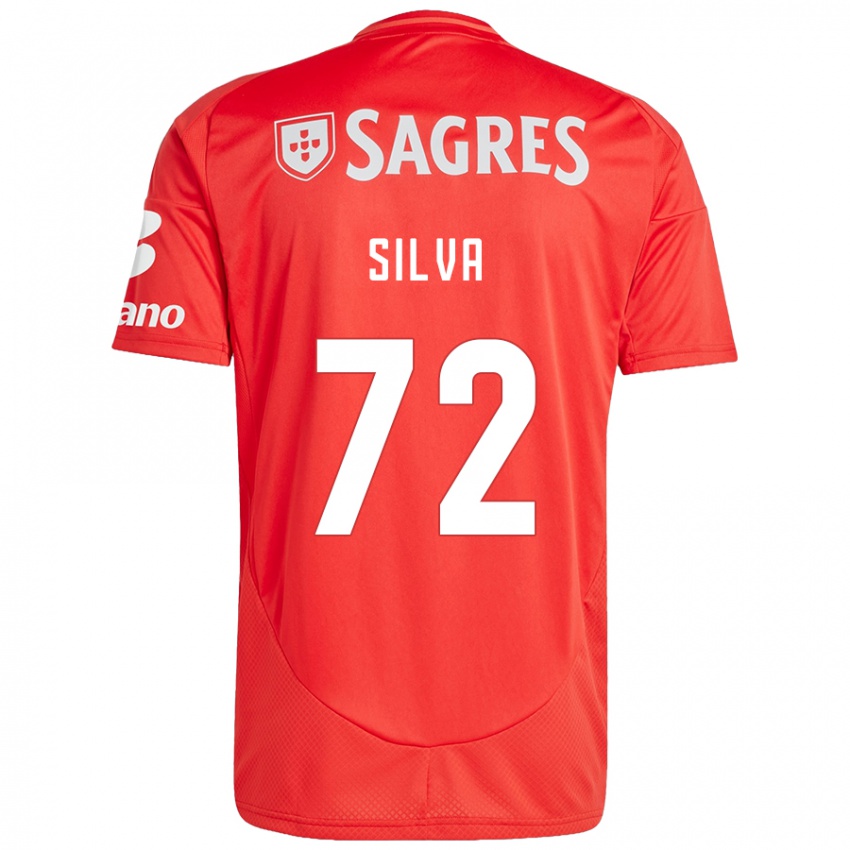 Niño Camiseta Matilde Silva #72 Rojo Blanco 1ª Equipación 2024/25 La Camisa