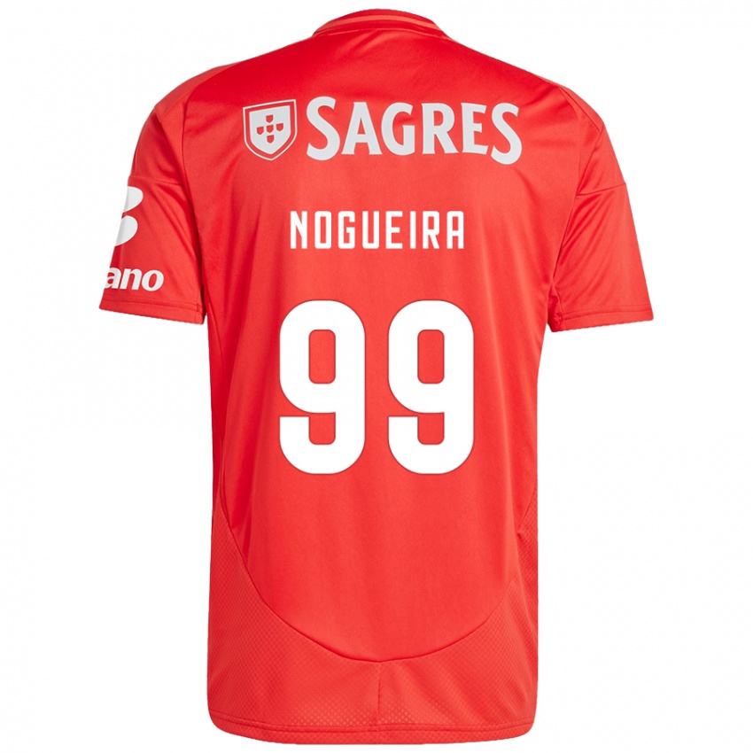 Niño Camiseta Beatriz Nogueira #99 Rojo Blanco 1ª Equipación 2024/25 La Camisa