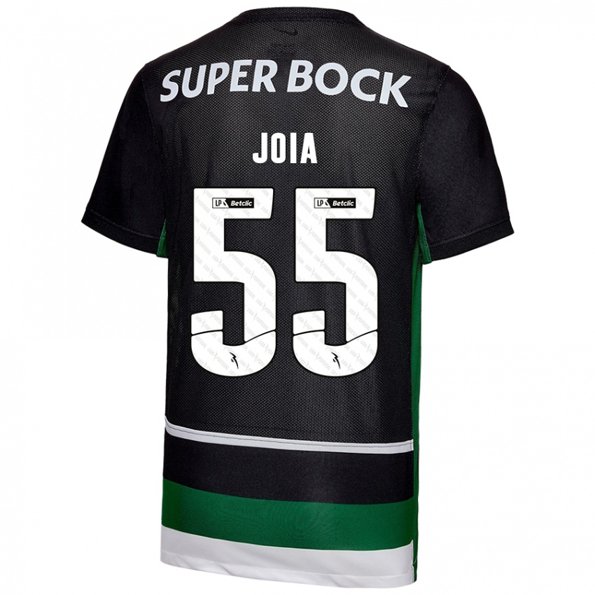 Niño Camiseta Carolina Joia #55 Negro Blanco Verde 1ª Equipación 2024/25 La Camisa