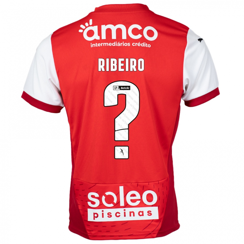 Niño Camiseta Yuri Ribeiro #0 Rojo Blanco 1ª Equipación 2024/25 La Camisa