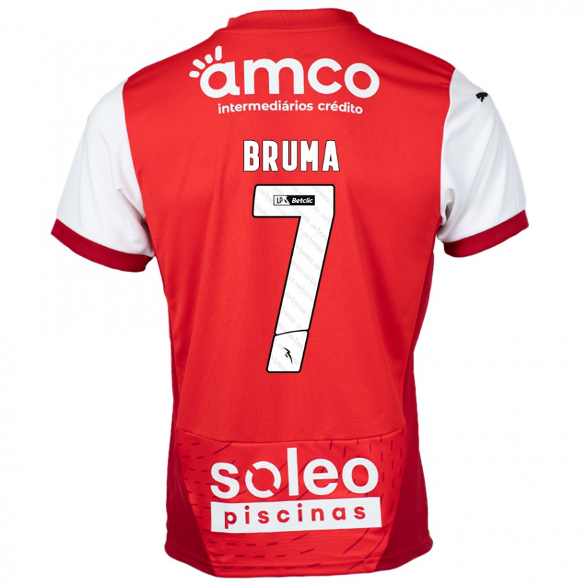 Niño Camiseta Bruma #7 Rojo Blanco 1ª Equipación 2024/25 La Camisa