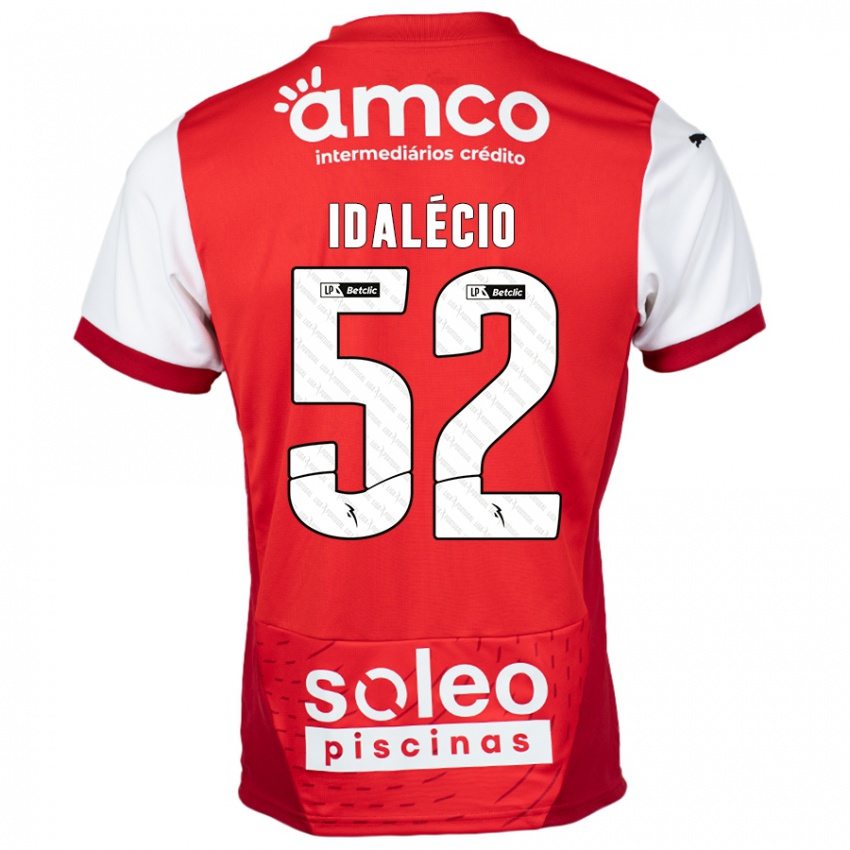 Niño Camiseta Idalécio #52 Rojo Blanco 1ª Equipación 2024/25 La Camisa