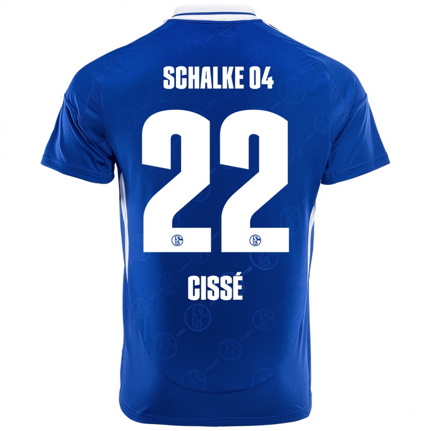 Niño Camiseta Ibrahima Cissé #22 Azul Real 1ª Equipación 2024/25 La Camisa