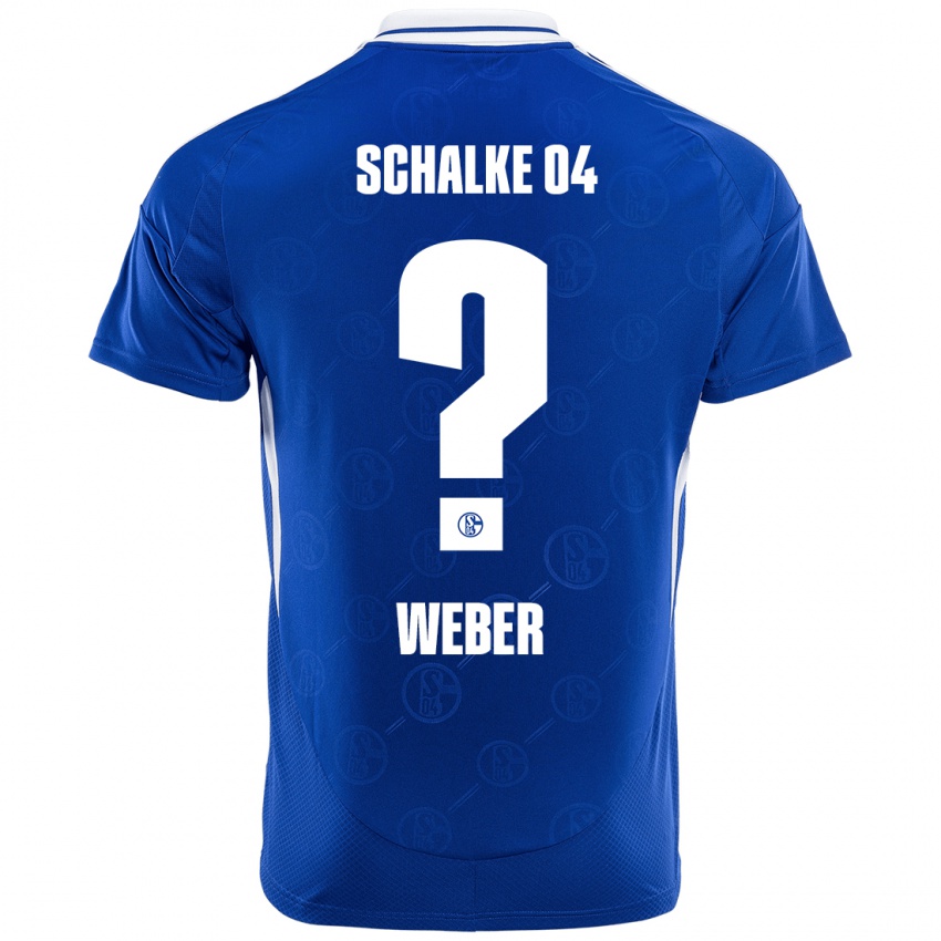 Niño Camiseta Ben Weber #0 Azul Real 1ª Equipación 2024/25 La Camisa