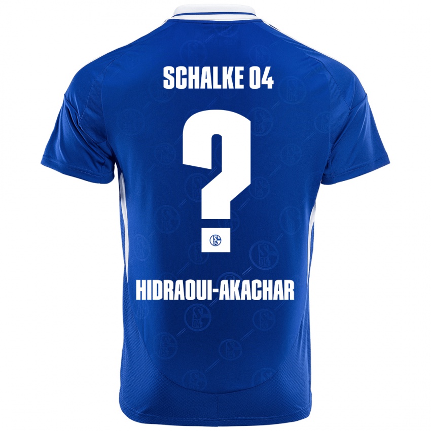 Niño Camiseta Yassin Hidraoui-Akachar #0 Azul Real 1ª Equipación 2024/25 La Camisa