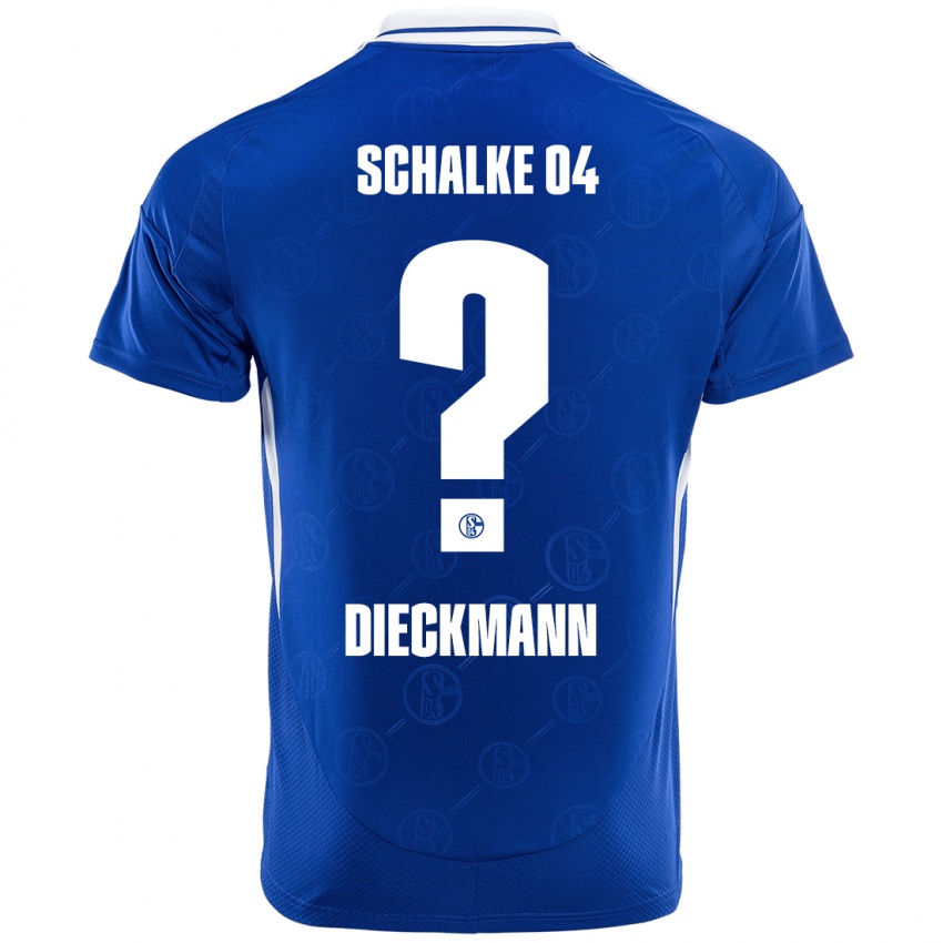 Niño Camiseta Jonas Dieckmann #0 Azul Real 1ª Equipación 2024/25 La Camisa