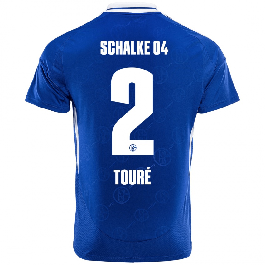 Niño Camiseta Tidiane Touré #2 Azul Real 1ª Equipación 2024/25 La Camisa