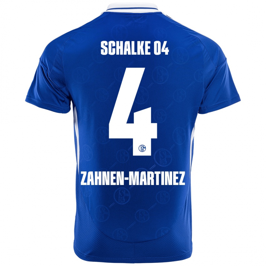 Niño Camiseta Pablo Zahnen-Martinez #4 Azul Real 1ª Equipación 2024/25 La Camisa