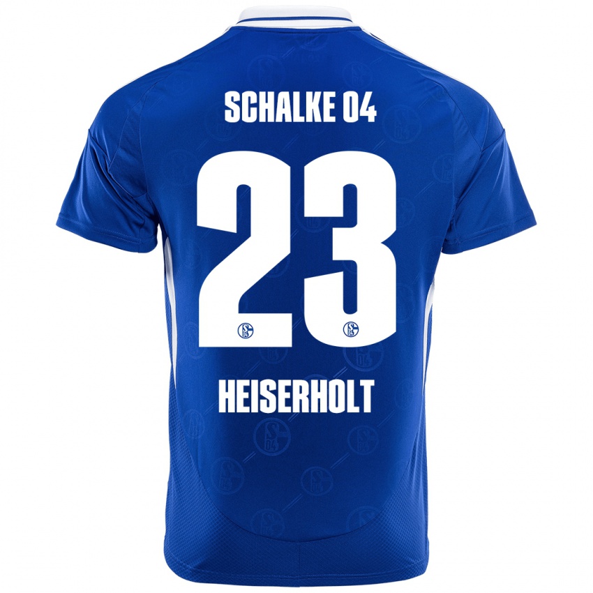 Niño Camiseta Finn Heiserholt #23 Azul Real 1ª Equipación 2024/25 La Camisa