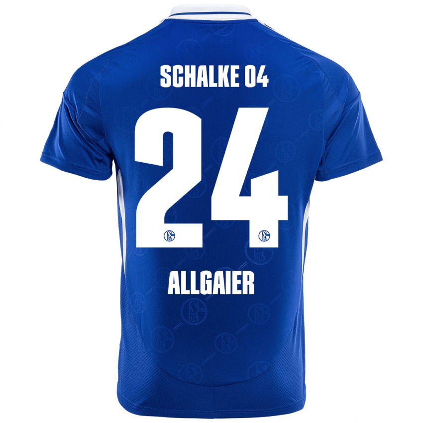 Niño Camiseta Felix Allgaier #24 Azul Real 1ª Equipación 2024/25 La Camisa