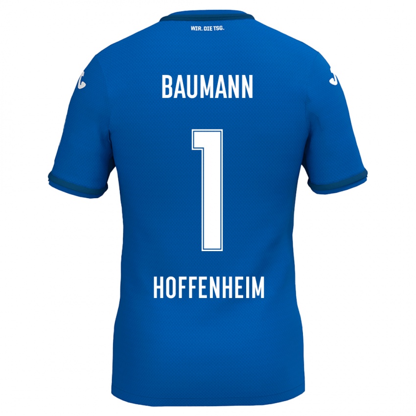 Niño Camiseta Oliver Baumann #1 Azul Real 1ª Equipación 2024/25 La Camisa