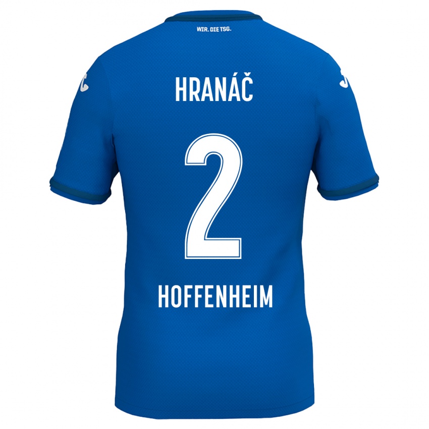 Niño Camiseta Robin Hranac #2 Azul Real 1ª Equipación 2024/25 La Camisa